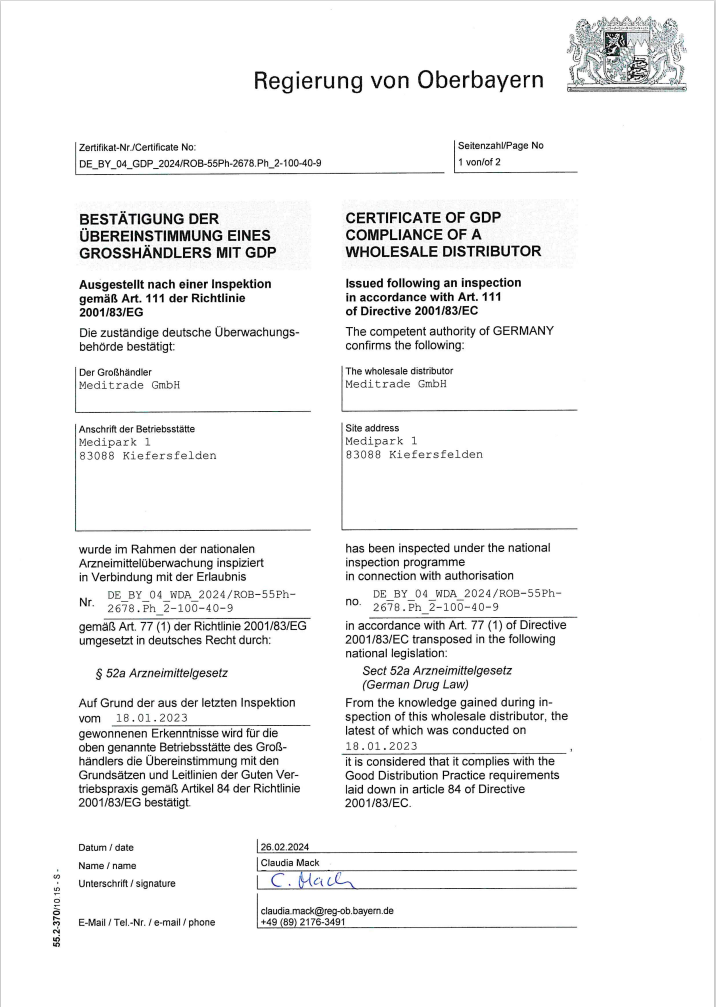 GDP Certificate